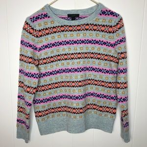 J crew lambswool fair isle sweater e5126
